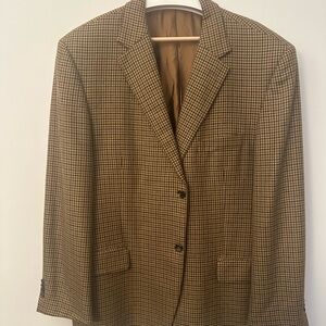 Arnold Brant 100% Cashmere Men's Checkered Blazer